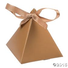 Gold Triangle Favor Boxes Discontinued Wedding Gift Favors Egyptian Party Homemade Wedding Favors