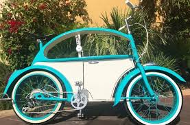 The Worlds First Vw Beetle Bike By Clyde James Cycles Bicycle Cool Bicycles Bike