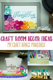Fixer upper's joanna gaines installed a large vintage sideboard with extra storage in this dining room and filled it with craft supplies. Cute Craft Room Decor Ideas Craft Space Makeover Fleece Fun