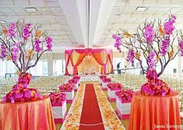 Orange Hot Pink Baby Pink Floral Decor Planning Design Ceremony Mandap Indian Wedding Dec Indian Wedding Decorations Indian Wedding Ceremony Wedding Mandap