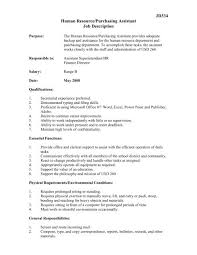 Finance assistant job description sample. Jd334 Human Resource Purchasing Assistant Job Description