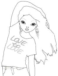 Topmodel 12 Ausmalbild