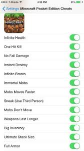 Minecraft Pocket Edition 1 0 3 Cheats Hacks Mods Downloads Sprint Infinite Health One Hit Kill No Fall Damag Minecraft Pocket Edition Pocket Edition Minecraft