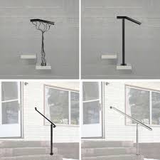 Maximum projection of railing from wall: Single Post 1 Or 2 Step Railing For Stairs Steel Handrail With Hardware For Sale Online Ebay