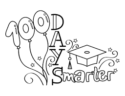 If you are using mobile phone, you could also use menu drawer from browser. Printable 100 Days Smarter Coloring Page