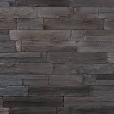 Orsol Plaquette De Parement Mural Pierre Reconstituee Yosemite Anthracite Plaque 18x54 Parement Mural Interieur Parement Mural Revetement Mural Exterieur