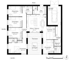 Plan Maison Voir Plan De Maison De Plain Pied Avec Patio Plan Maison En U Plan Maison Plain Pied Plan Maison