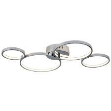 Add to wish list add to compare. 4 Ring Led Ceiling Flush Chrome Lighting And Lights Uk