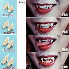 Uveefun Vampire Teeth Fangs Dentures 4 Pair Cosplay P Https Www Amazon Com Dp B07fqgc9gf Ref Cm S Vampire Teeth Halloween Costume Props Cosplay Makeup