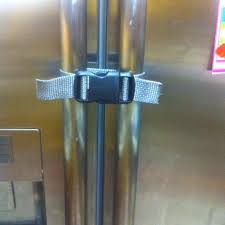 Home Made Child Proof Lock For Side By Side Fridge Parachute Buckle 1 97 Walmart And Roll Of Webbing 1 47 Baby Proof House Baby Proofing Toddler Proofing