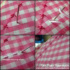 I kinda miss dressing my girls in the same outfit in three. Chicken Scratch Embroidery Tutorial Free Pattern And Stitch Guide Pink Paper Peppermints She Works With Her Hands In Delight