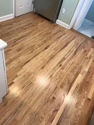 Sand Refinsh Job In Westfield We Used Duraseal Natural For Stain We Used Bona Traffic And Mega For Th Hardwood Floor Colors Red Oak Floors Oak Floor Stains