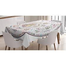 Best prices & largest inventory. East Urban Home Ambesonne Zodiac Tablecloth Western Chart With All Signs Aries Virgo Leo Taurus Libra Mystique Fate Calendar Rectangular Table Cover For Dining Room Kitchen Decor 52 X 70 Multicolor Wayfair