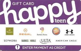Reviews that mention popular keywords. Gift Card Happy Teen Type 3 Happy Card United States Of America Happy Col Us Happy 004 31445 0119