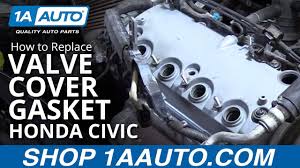 How To Replace Valve Cover Gasket Set 01 05 Honda Civic Youtube
