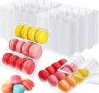 Amazon.com: Sherr 24 Pcs Macaron Boxes Clear Plastic Macaron ...