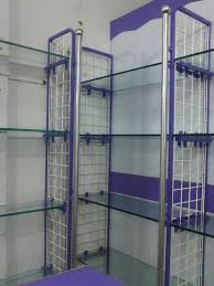 2″ wide flat steel base for very secure wall mounting. 5 6 5 Feet Ms Ss Glass 4 Shelves Gift Shop Display Rack Warranty 1 Year Rs 1900 Piece Id 11663473788