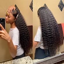 13x4 hd transparent lace front wig big lace parting space more natural, transparent lace with invisible bleached knots match your skin well. Long Wigs Hair Curly 16 36 Inch Lace Front Wigs West Kiss Hair
