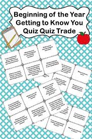 Back To School Quiz Quiz Trade Cards School Quiz