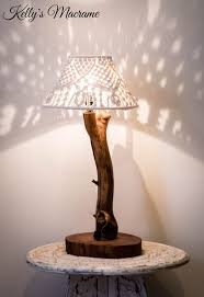 Cretan Olive Tree Table Lamp Handmade Table Lamp Macrame Macrame Lamp Shade Home Decor Bedroom Decor Wedding Gift Housewarming Gift Handmade Table Tree Table Table Lamp