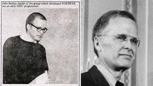 John Backus, der Fortran-Erfinder, 1950 und 1977 (Foto: Columbia  University)