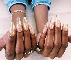 Discovered By Thiana Find Images And Videos On We Heart It The App To Get Lost In What You Love Lightning Nails Fire Nails Toe Nails