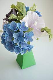 Crepe Paper Flower Bouquet Handmade Gifts Wedding Anniversary Home Decor Gift For Friend Gift For Mum Hostess Gift Desk Decor Paper Flowers Paper Flower Bouquet Paper Vase