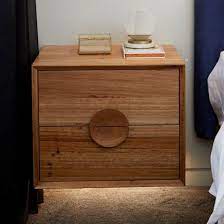 A bedside cabinet resembles a bedside table, but with drawers or a small cupboard door. Gatwick Bedside Tables Ingrain Design The Block Shop Bedside Table Design Bedroom Bedside Table Bedside Table