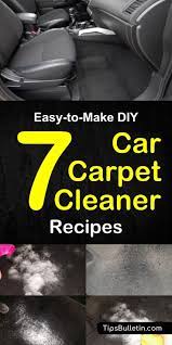 If you have some real tough stains and willing to spend some time in getting your car's carpet back to tip top shape, take a look at. 7 Easy To Make Diy Car Carpet Cleaner Recipes Car Carpet Cleaner Carpet Cleaning Hacks Car Carpet
