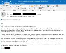 It is also recommended that you first send a test email to your personal email address or to some of your relatives or friends. A Friend Received This Email Today He S In Hr Melbourne