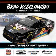 September 1 — bojangles' southern 500. Brad Keselowski S Rusty Wallace 2019 Darlington Scheme Nascar Com