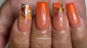 The next time you're staring at the wall of nail polishes in your local salon, look past the moody gray and deep red shades. Fall Nail Designs That Match The Fall Aesthetic Fashionisers C