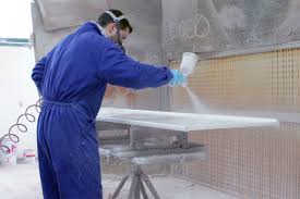 The wall required surface preparation: Spray Painting Walls Structures Magic Touch Painting And Decoration