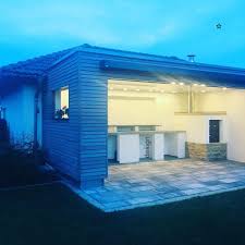 Spanndeckentraume By Sr Spanndecken Aussenanlage Gartentraume Lackspanndeck Aussenanlage Aussenkuche Beleuchtung Garden House Styles Mansions House