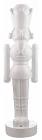 Resin Christmas Nutcracker Soldier D  cor  White  5-ft FOR LIVING