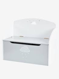 Banc Coffre De Rangement Nuage Gris Blanc 1 Vertbaudet Enfant Banc Coffre De Rangement Coffre De Rangement Banc Coffre