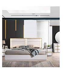 Esofastore Modern Bedroom White Lacquer 1piece California King Size Bed Bedroom Furnitu California King Size Bed Master Bedroom Furniture Unique Master Bedroom