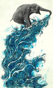 Pin By Aschwabillustration On Animals Art Elephant Art Surf Art