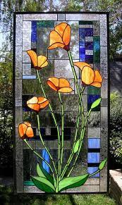 Check spelling or type a new query. Stained Glass Window Panelcalifornia Poppies Over Etsy Stained Glass Diy Faux Stained Glass Stained Glass Quilt