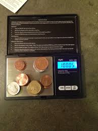 This source gives tolerances how much do my coins weigh? Calibrating A Scale Sam Makes Sweets