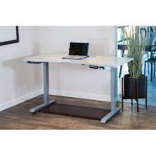 Grey Electric Dual Motor Height Adjustable Desk Frame Tabletop Not Included Walmart Com Adjustable Height Desk Adjustable Desk Adjustable Standing Desk