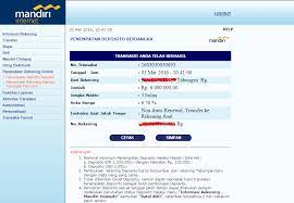 Di mandiri, pencairan di luar tanggal jatuh tempo dikenai pinalti (kalau tak salah) sebesar 0.5 persen dari total simpanan. Mudahnya Buka Deposito Via Internet Banking Mandiri Pengertian Deposito Hendri Setiawan