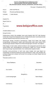 Contoh Surat Permohonan Dana Untuk Pembangunan Masjid