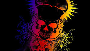 Comics ghost rider daredevil the punisher marvel wallpaper. Skull Colorful Gradient Black Dark Devil Wallpapers Hd Desktop And Mobile Backgrounds
