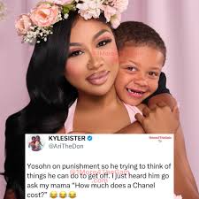 Yosohn tried to buy his mom Ari fletcher a Chanel bag to get out of trouble  😂