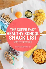 For a variation, use lime juice in place of the lemon juice. The Super Easy Healthy School Snack List With Printable Your Kid S Table