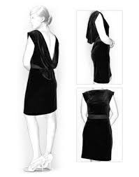 Patterns In Sizes Cowl Back Dress Evening Dress Patterns Dress Sewing Patterns