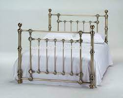 A bed frame includes head, foot, and side rails. Antique Brass Effect Bed Frame With Crystal Finials Buy Antique Bed Unique Bed Frame Antique Brass Bed Product On Alibaba Com