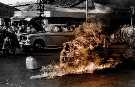 Rage against the machine's self titled debut album cover features a photo of thích quảng đức, a vietnamese buddhist monk, burning himself to death in saigon in 1963. Rage Against The Machine