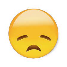 Disappointed Face Emoji Classic Round Sticker Zazzle Com In 2021 Emoji Zucchini Cake Phone Emoji